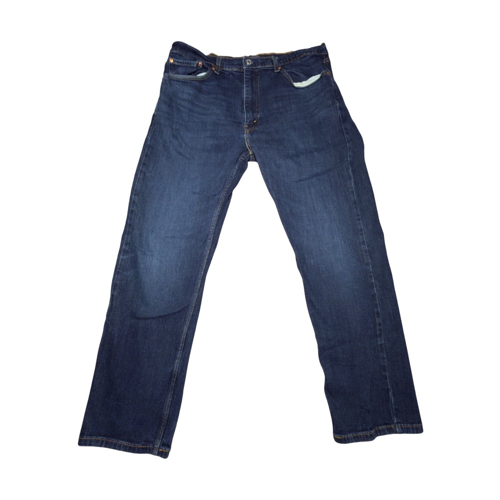 Levi's Jeans Mens 38x29‎ Dark Wash Blue Excellent Straight Leg Stretch Denim